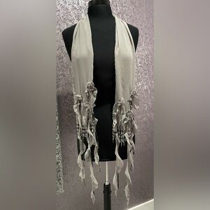 Mary Frances Tie Wrap Beaded Scarf Belt
